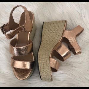 Rose Gold Wedges